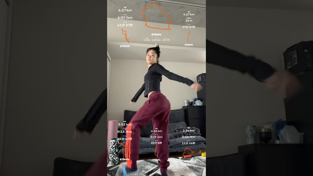 朝ラン後の人踊りΣ(￣。￣ﾉ)ﾉ  #シルクドソレイユで働く日本人ダンサー  #ランニング