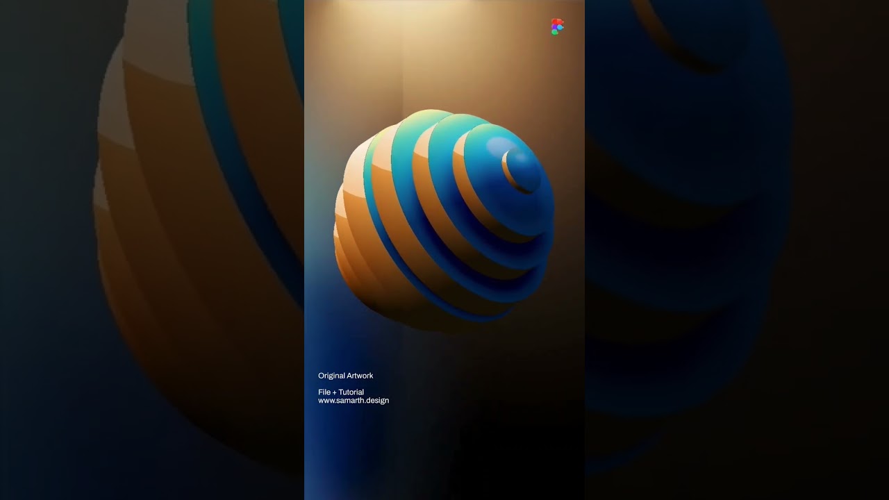 Crafted this Abstract 3D Loader in Figma 💜 #animation #3d #animation #prototyping #artwork #learning