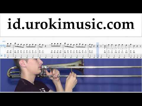 Belajar Trombon Lele Pons - Celoso Not Tabulasi um-i592