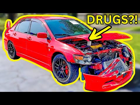 I BOUGHT A CRASHED EVO AND FOUND DRUGS INSIDE