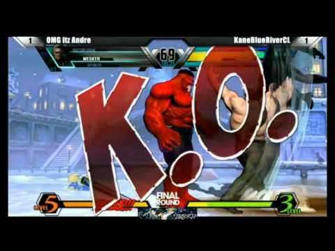 Ken Bogard LIVE - UMVC3 - Final Round XVI Money match OMG itz Andre vs Kane p1