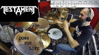 Testament - Down for Life Drum Cover by Edo Sala