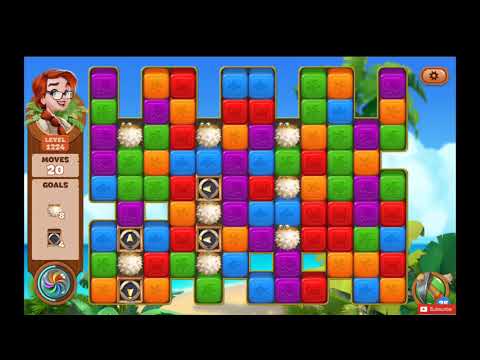 Lost Island Blast Adventure Level 1224 NO BOOSTERS - A S GAMING