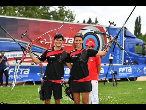 Mathieu Jimenez & Océane Guy Nîmes Nice Or Mixte Championnat de France FITA Jeunes Vichy 2017