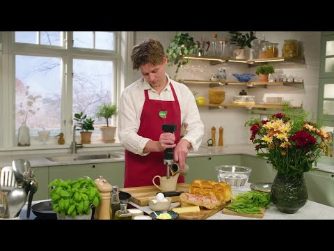 Croque Madame med sallad och dijondressing - Köket