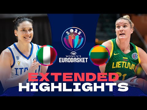 Italy 🇮🇹 v Lithuania 🇱🇹 | Extended Highlights | FIBA EuroBasket Women 2025