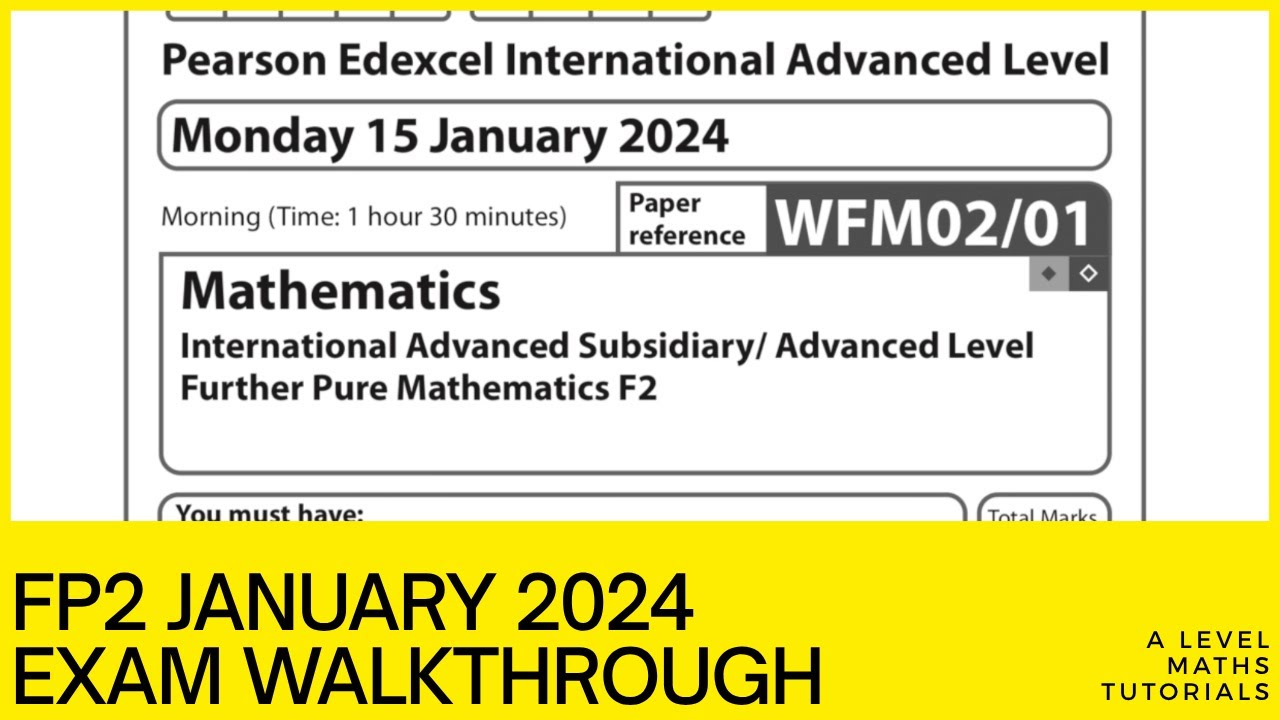 FP2 Exam Walkthrough - January 2024