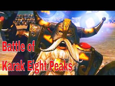 Battle of Karak Eight Peaks. Total War Warhammer 2 Cinematic Battle