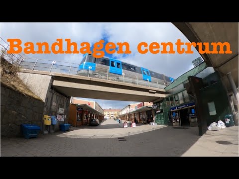 Bandhagen centrum Stockholm,Bandhagen station Stockholm Sweden