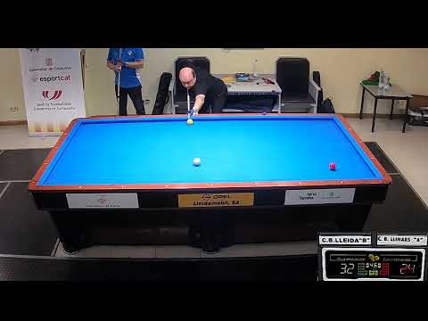 C.B.LLEIDA LLIGA 3 BANDES  2ª DIV. 10ª JORN. LLEIDA B-LLINARS A  TAULA-1  17/01/2020