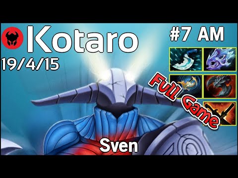 Kotaro plays Sven!!! Dota 2 Full Game 7.21
