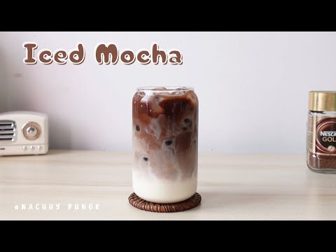 How to make Iced Mocha at home using instant coffee I Home cafe EP.22