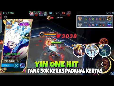 YIN HYPER HARAPAN ORTU - YIN HYPER VS X - BORG HYPER SAKIT TAPI TIPIS - BEST BUILD YIN 2023 ~ MLBB