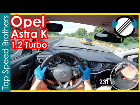 Opel Vauxhall Astra K 1.2 Turbo (2021) AUTOBAHN POV TOP SPEED 🚀