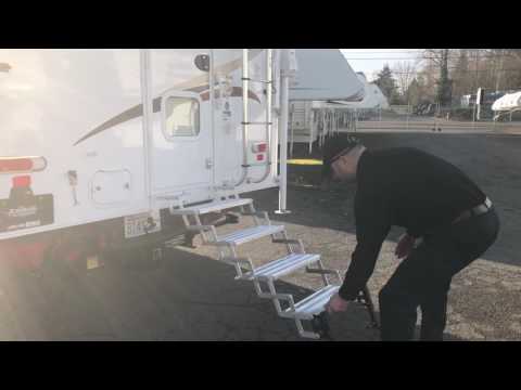 Introducing the GlowStep Stow N’ Go truck camper step