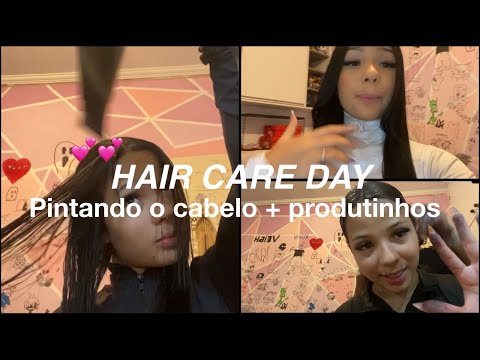 HAIR CARE DAY | pintando o cabelo 🎀✨