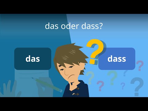 Das oder dass: leicht erklärt!