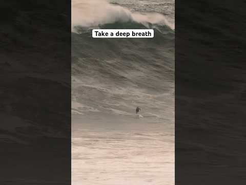 Every surfers nightmare. Christofher Muñoz diving under an avalanche at Punta De Lobos, Chile.