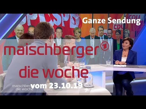maischberger. die woche – Ganze Sendung vom 23.10.19