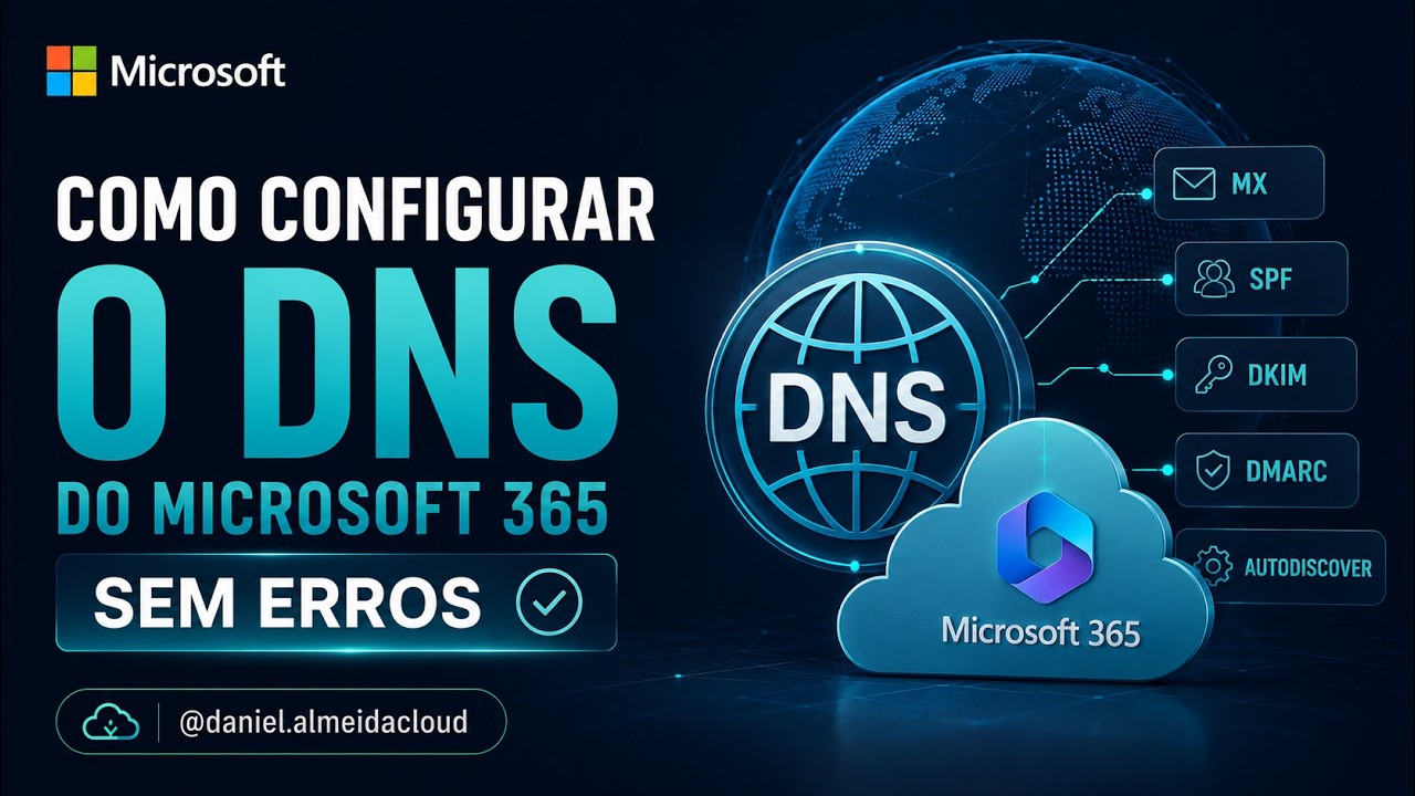 Configurando DNS no domínio personalizado no Microsoft 365
