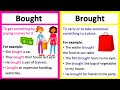 BOUGHT vs BROUGHT 🤔 | What's the difference? | Learn with examples & quiz!