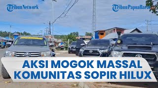Aksi Mogok Komunitas Sopir Hilux Manokwari-Bintuni, Protes Kehadiran Travel Transnusa