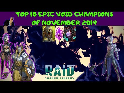 Top 10 Epic Void Champions Of November 2019 | Pre New Champs