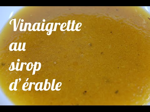 Vinaigrette au sirop d'érable
