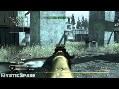 When COD worked - Golden AK47 gameplay ( COD4 gameplay )