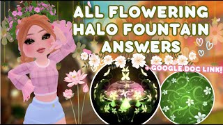Entwined Vines Flowering Halo Answers! 🌱✨ Royale High 🌸