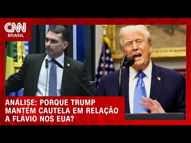 Flávio Bolsonaro nos EUA: entenda por que Trump mantém cautela | CNN 360°