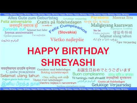 Shreyashi   Languages Idiomas - Happy Birthday