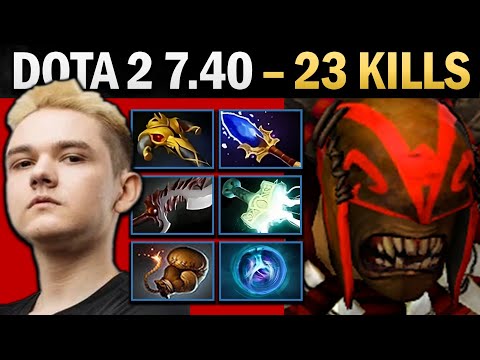 Bloodseeker Pro Carry with Mjolnir and Linkens - Gameplay Dota