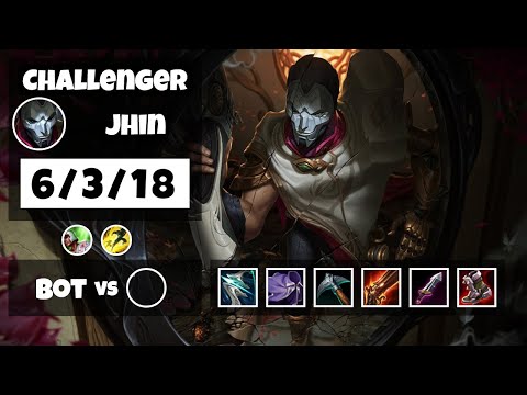 Jhin vs Kai'Sa KOREAN Challenger BOT (6/3/18) - v11.13