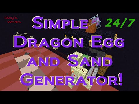 Simple Sand / Concrete Generator! [24/7] | Minecraft (CHECK description) Video