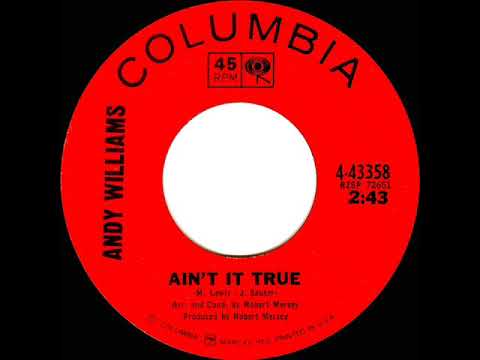 1965 HITS ARCHIVE: Ain’t It True - Andy Williams