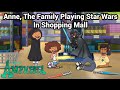 Anne The Family Playing Star Wars In Shopping Mall Amphibia S3 EP10