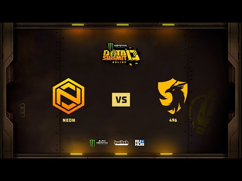 Neon vs 496, Monster Energy DOTA Summit 13 Online: SEA, bo2, game 1 [Mortalles & Inmate]
