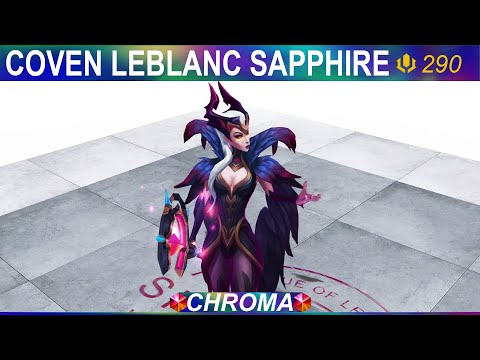 Coven LeBlanc Sapphire Chroma 2020 - League Of Legends