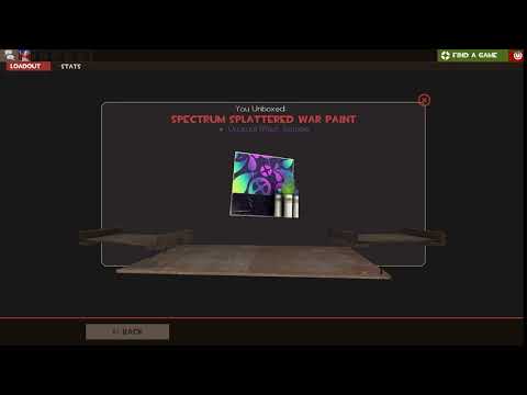TF2 First Isotope Spectrum Splattered War Paint (20/10/2020)