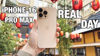 iPhone 16 Pro Max - Real Day in the Life (Battery, Camera & More!)