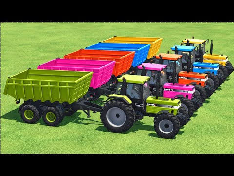 CUT POPLARS AND MAKE CHAFF & CASE TRACTORS WITH JOHN DEERE FORAGE HARVESTERS - Farming Simulator 22