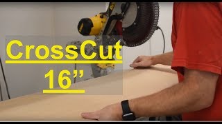 How to Cross Cut up to 16" Boards on DeWalt DWS780 Miter Saw