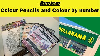Lets test a Dollarama product #6, Colour Pencils and Colour by number kit, compare quality and price