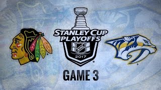 Fiala's OT winner propels Preds past Hawks in Game 3