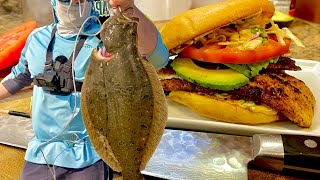 Catch and Cook: Late-Season FLUKE & Easy Blackened Fish Sandwich
