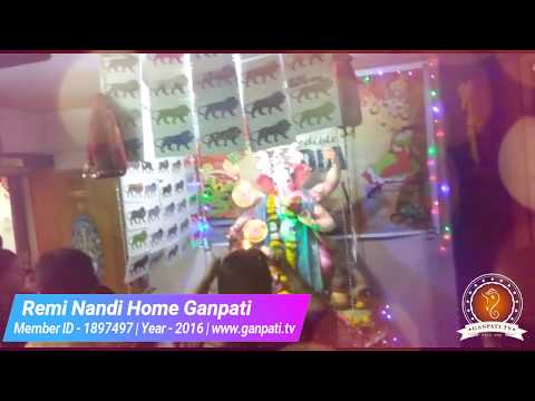 Remi Nandi Home Ganpati Decoration Video