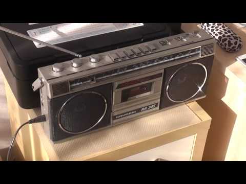 Grundig RR 345 Rádiomagnetofon    ( radio cassette recorder )