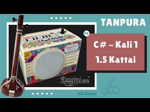 Raagini Tanpura C# (Sharp) Scale for Male (PA) | 1.5 Kattai Shruti | रागिनी तानपुरा काली १