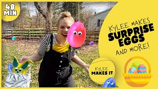 Easter Egg Videos for Kids | Egg Hunt & Spring Craft Ideas for Kids | Kylee Makes It Compilation